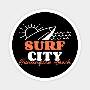 Surf City Huntington Beach USA Magnet